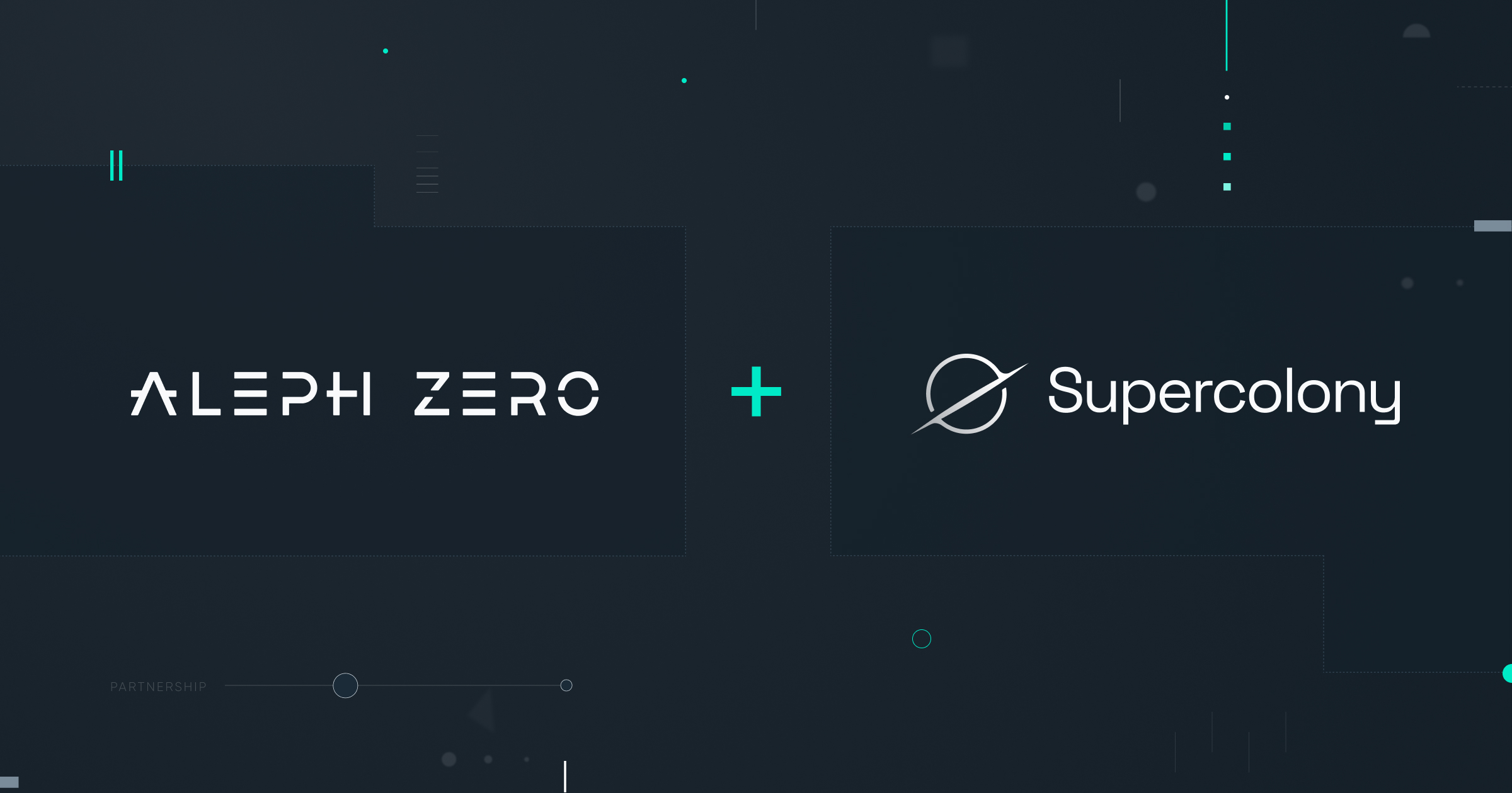 Aleph__Zero's tweet card. Supercolony, Aleph Zero, and Cardinal Cryptography join forces to boost the adoption of Substrate. 