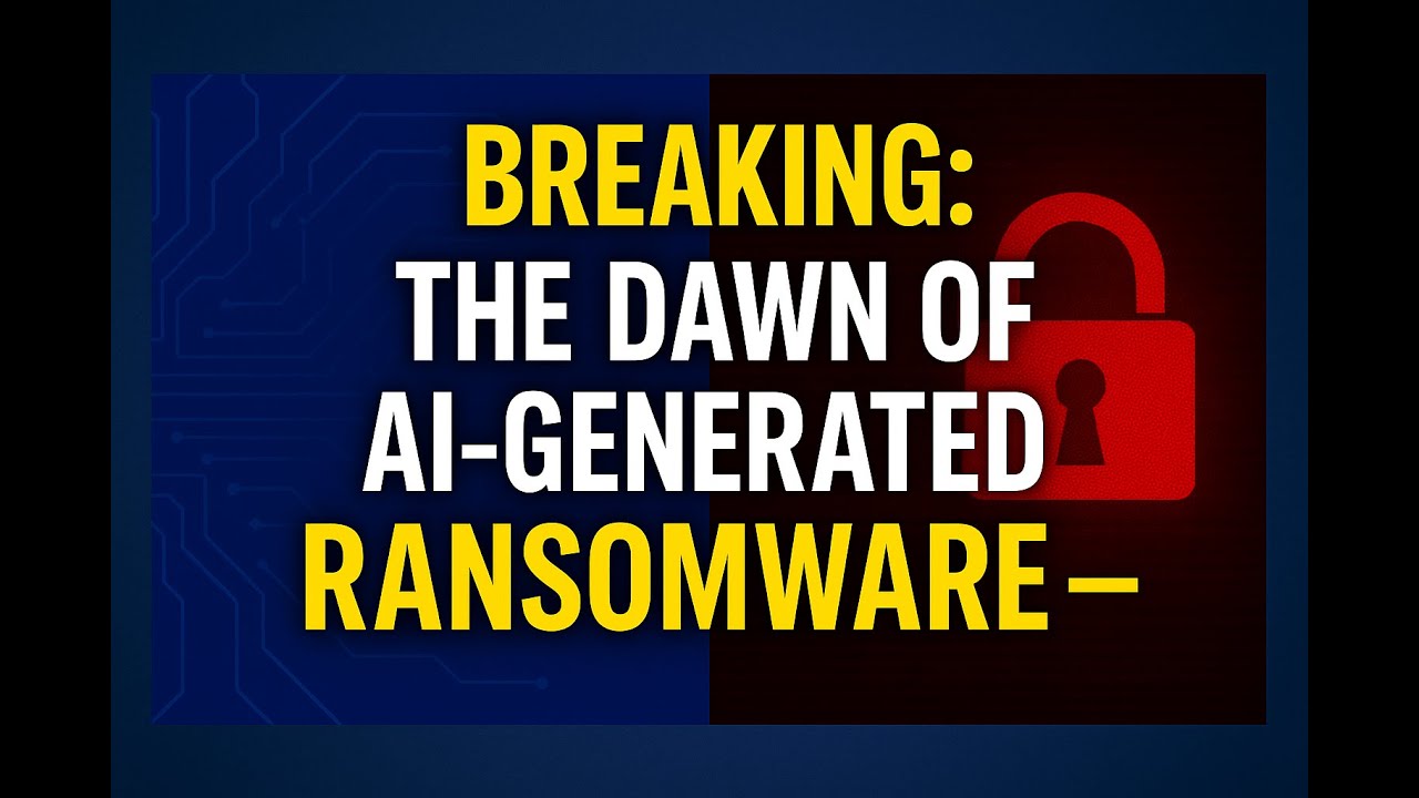 Cyber_and_Tech's tweet card. 🚨 Breaking: The Dawn of AI-Generated Ransomware — PromptLock Exposed