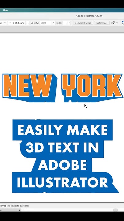 BrandedBaron's tweet card. How to make 3D Text in Adobe Illustrator the EASY WAY #adobeillustr...