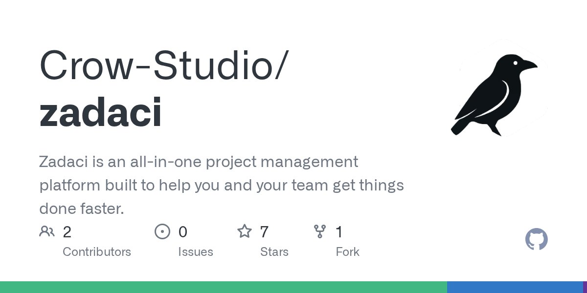 olivebishop_dev's tweet card. Zadaci is an all-in-one project management platform built to help you and your team get things done faster. - Crow-Studio/zadaci