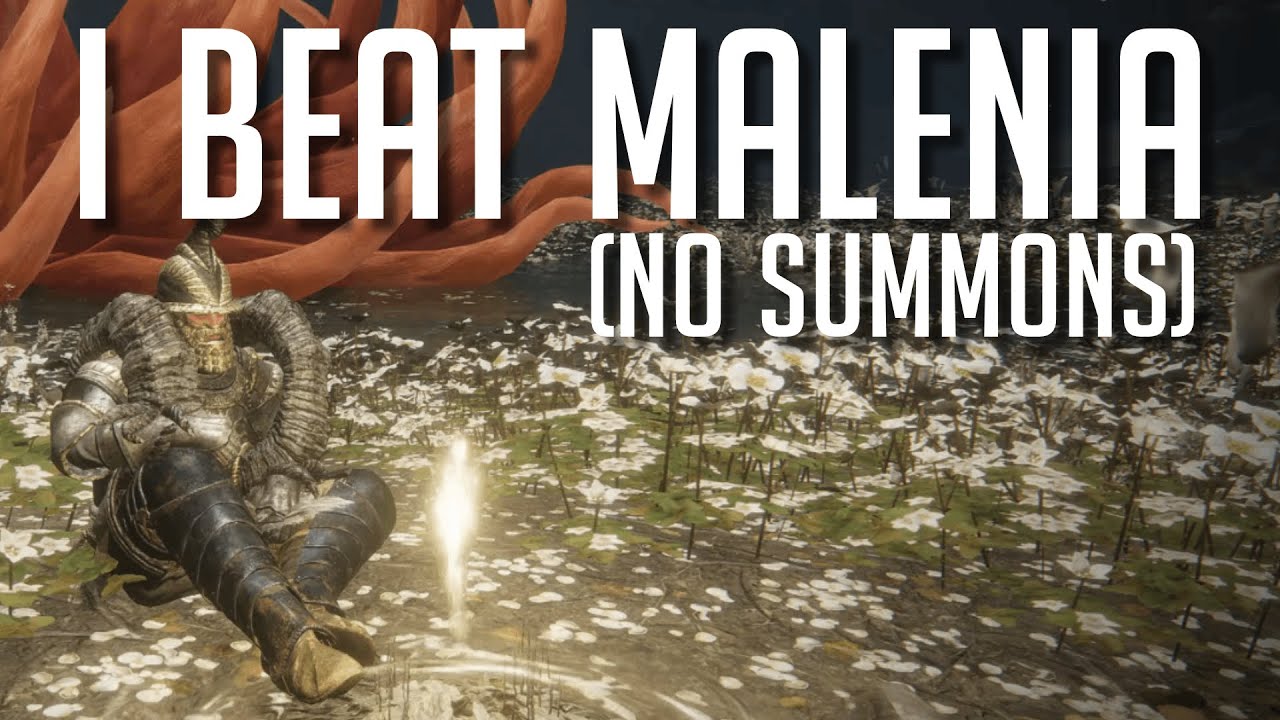 ZantorGaming's tweet card. I Beat Malenia in Elden Ring...