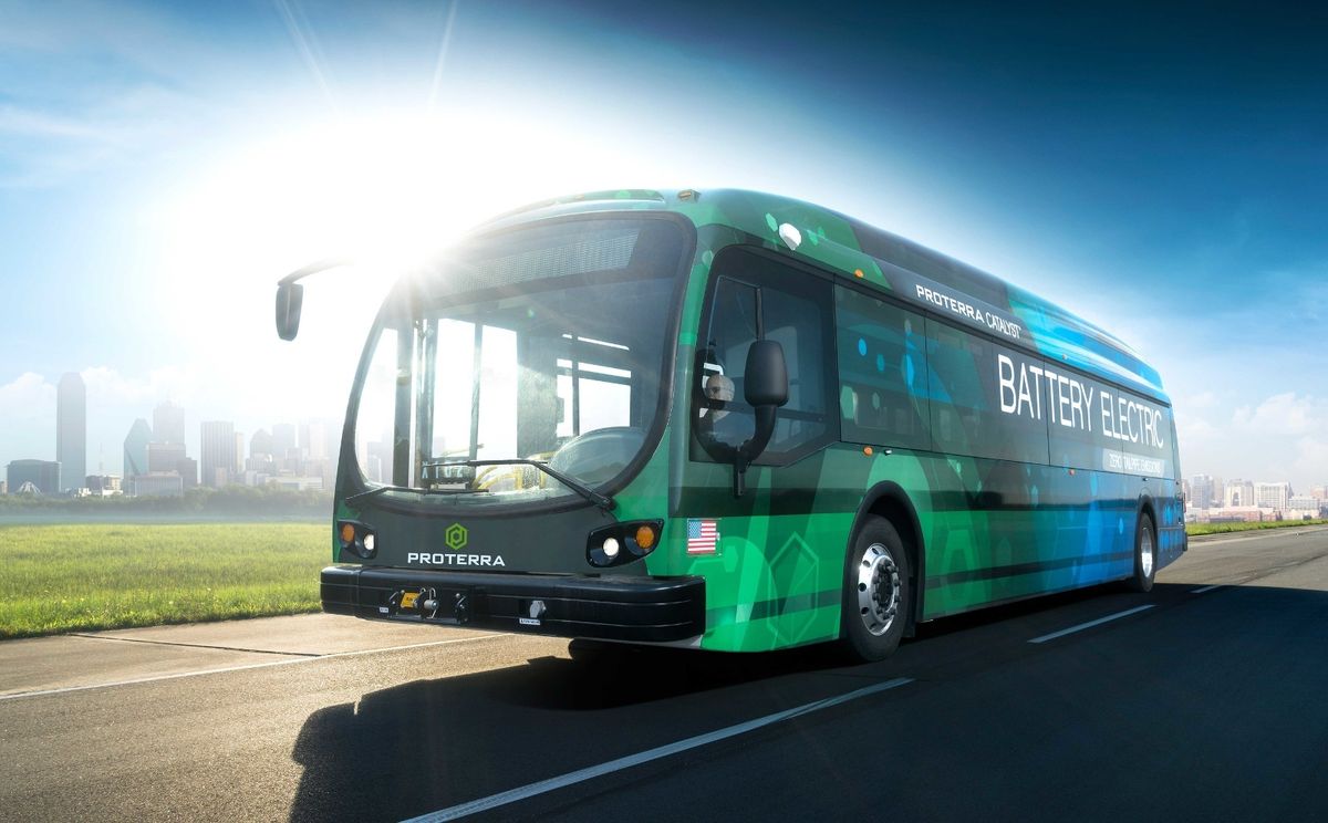SOLEZproject's tweet card. New Electric Bus Can Travel 350 Miles on Single Charge