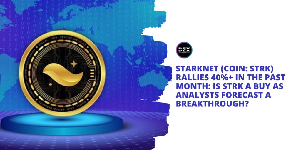 DEXWireTeam's tweet card. Starknet (COIN: $STRK) is a layer 2 Ethereum (ETH) platform whose goal is to significantly reduce gas fees for DApps. The platform uses ZK Rollup […]