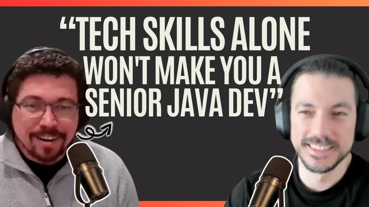 RafaDelNero's tweet card. Why Tech Skills Won't Make You a Senior Java Developer | Java...