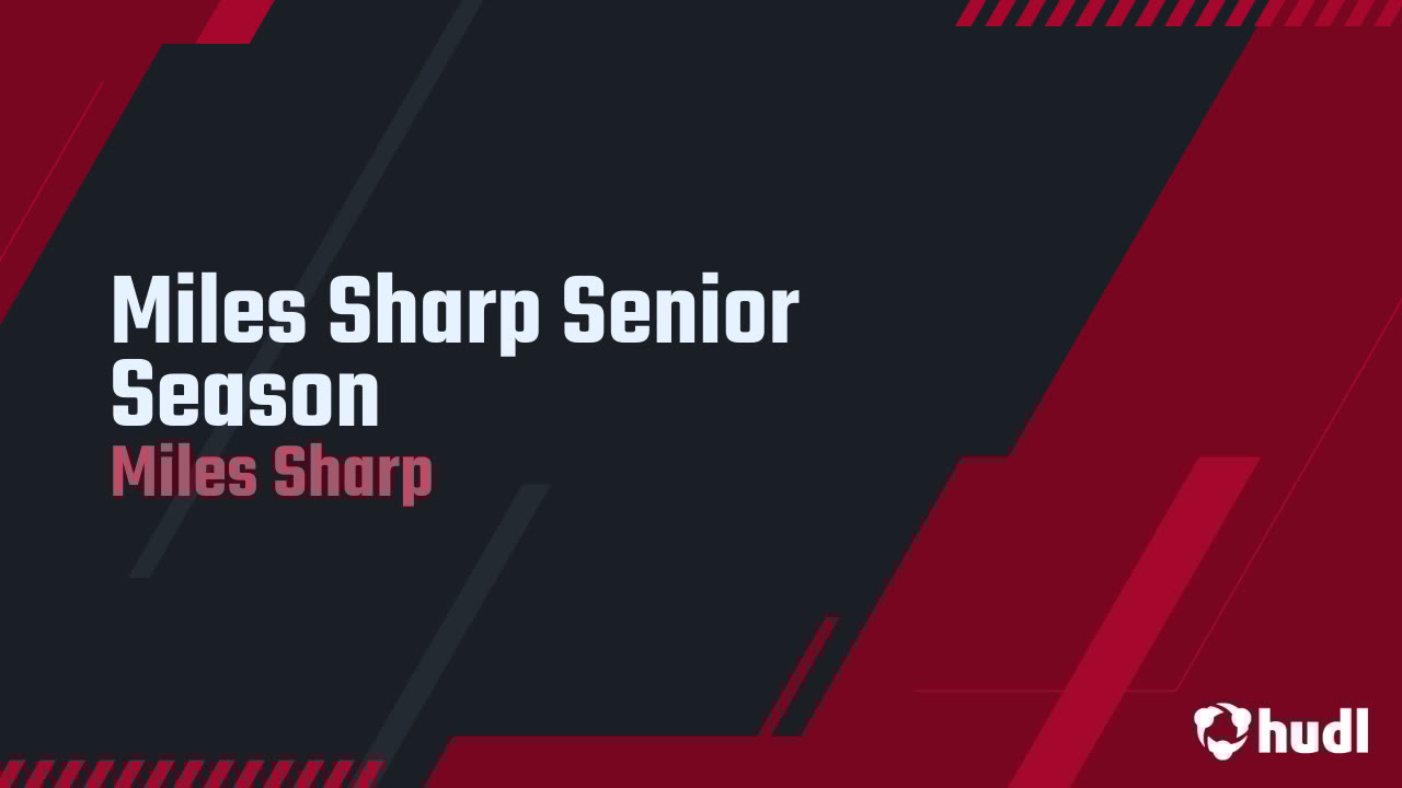 BigMsharp's tweet card. Miles Sharp Senior Season