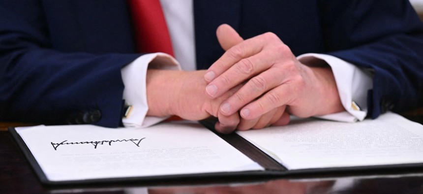 NYCLaborVotes's tweet card. A pair of Republicans were the final signatures needed to on a bipartisan discharge petition in support of legislation that would strike President Trump’s pair of executive orders aimed at stripping...