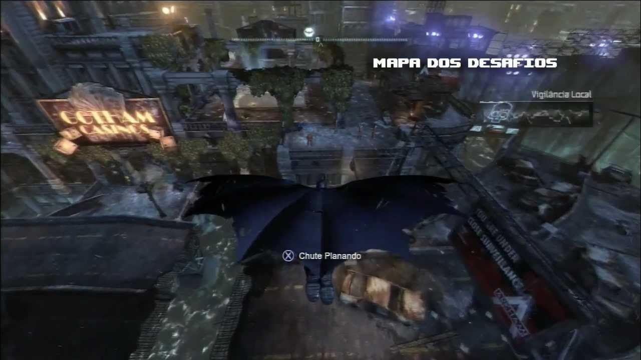 POLISHOP_COMVC9's tweet card. Batman Arkham City - Detonado - Desafios Físicos