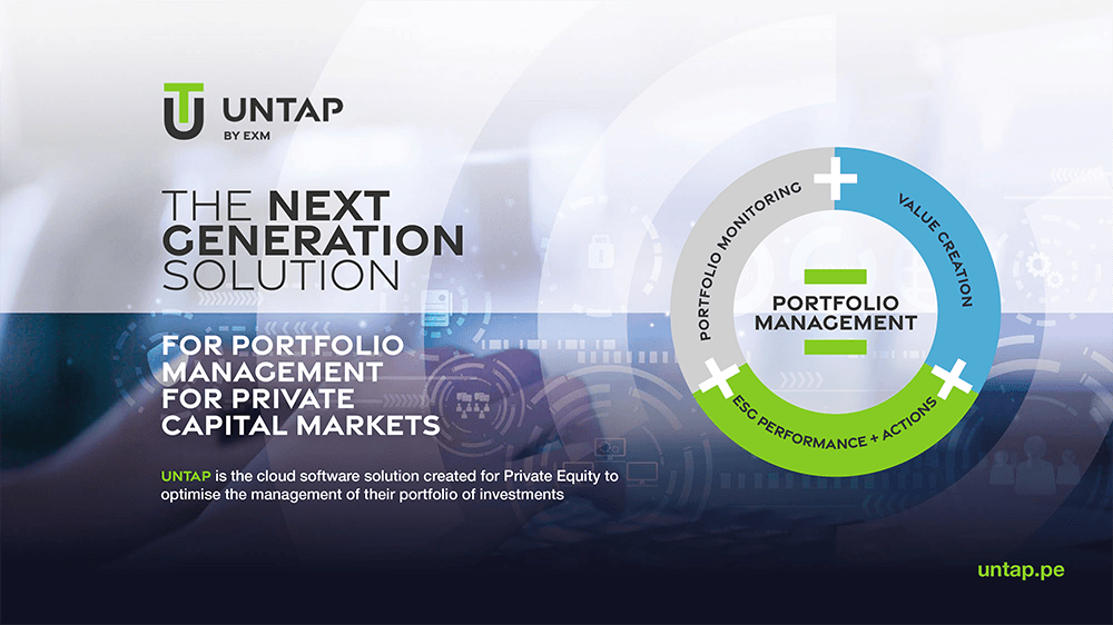 Untap_pe's tweet card. The next-generation portfolio management solution for private capital markets