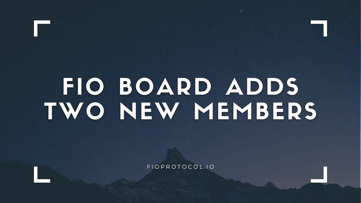 joinFIO's tweet card. FIO is excited to announce that its Board has grown to eight Board Members!