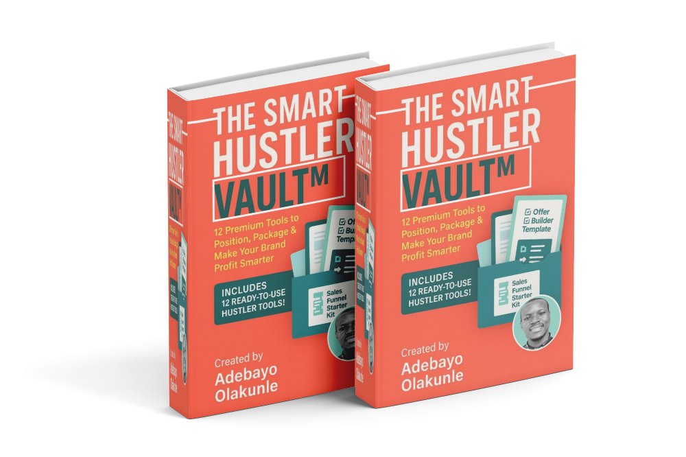 Adebayokunle001's tweet card. 🧠 SMART HUSTLER VAULT: The Ultimate Digital Toolkit to Grow Your Brand and Business💼 From invisible to irresistible — build, sell, and scale your hustle with ease.Whether you're just getting...