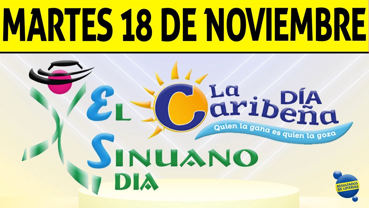 COL_RESULTADOS's tweet card. Resultados CARIBEÑA y SINUANO DIA del Martes 18 de Noviembre de 2025...