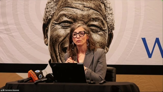 FranceskAlbs's tweet card. Hybrid press briefing by Francesca Albanese, UN Special Rapporteur on the situation of human rights in the Palestinian territory occupied since 1967 (oPt). following their presentation to the General...