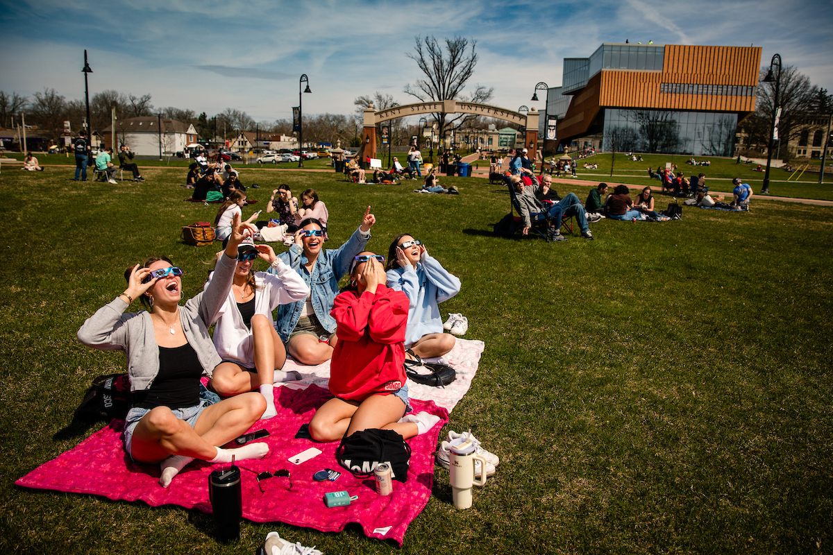 KSU_CollegeofAS's tweet card. It was just a year ago on April 8, 2024, that the Kent State University community came together to witness a spectacular celestial event – the 2024 Total Solar Eclipse.