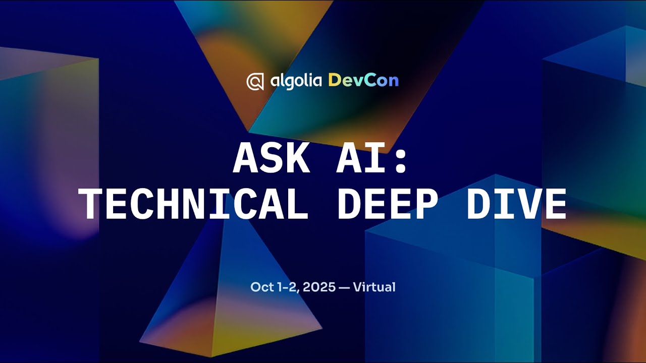 algolia's tweet card. Ask AI Technical Deep Dive - Dylan Tientcheu