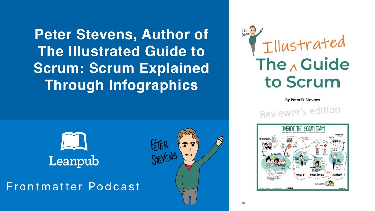 FrontmatterCast's tweet card. Peter Stevens, Author of The Illustrated Guide to Scrum #ebooks...