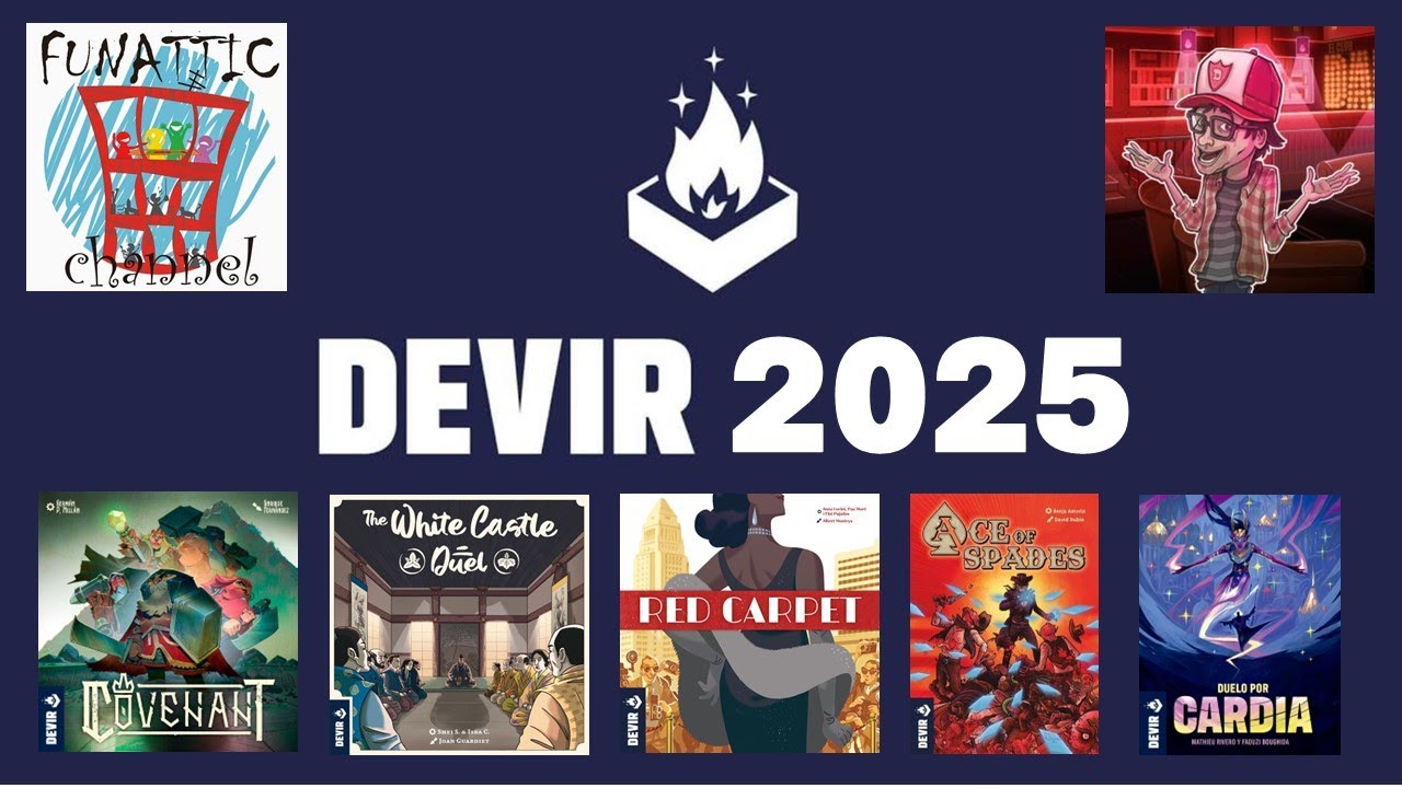 CirculoFriki33's tweet card. ⭕ Novedades Devir 2025 🎤 Charla con Nano (Funnattic Channel) y Dani...