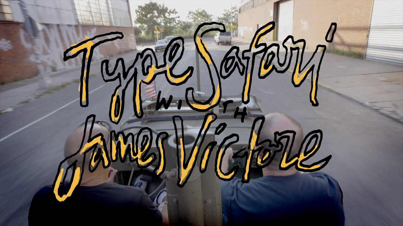 DesignIron's tweet card. Type Safari with James Victore