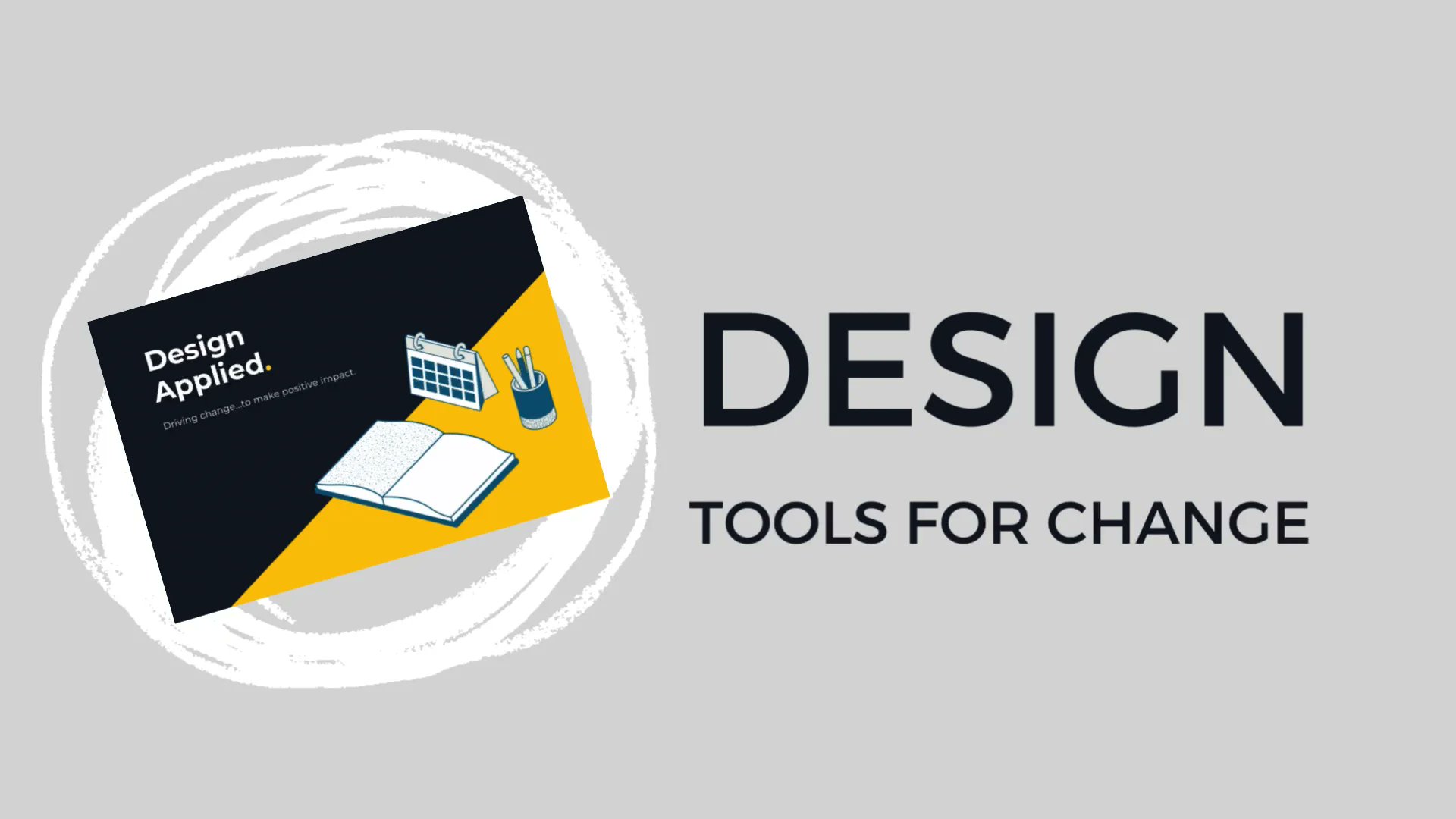 Design_Applied's tweet card. Design tools for change.