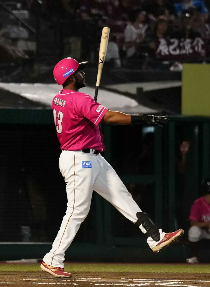 SponichiEagles's tweet card. 　楽天のマイケル・フランコ内野手（33）が保留者名簿を外れ、今季限りで退団する見通しとなったことが18日、分かった。