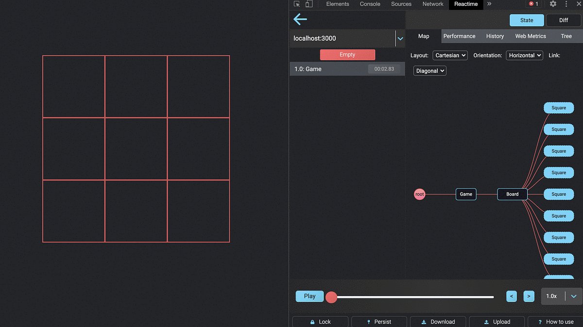 react_geek's tweet card. Save time developing using the Reactime Dev Tool