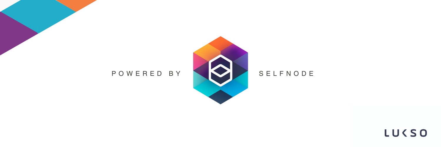 selfnodes's tweet card. Easily create your validator node on Ethereum, Lukso or Gnosis. Download tools, upload your keys, and launch in minutes.