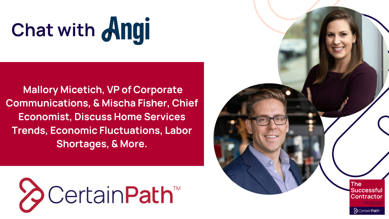 certain_path's tweet card. Two Angi executives, Mallory Micetich, the Vice President for Corporate Communications, and Mishca Fisher, Angi’s Chief Economist, talk about the latest with Angi, as well as the future of home...