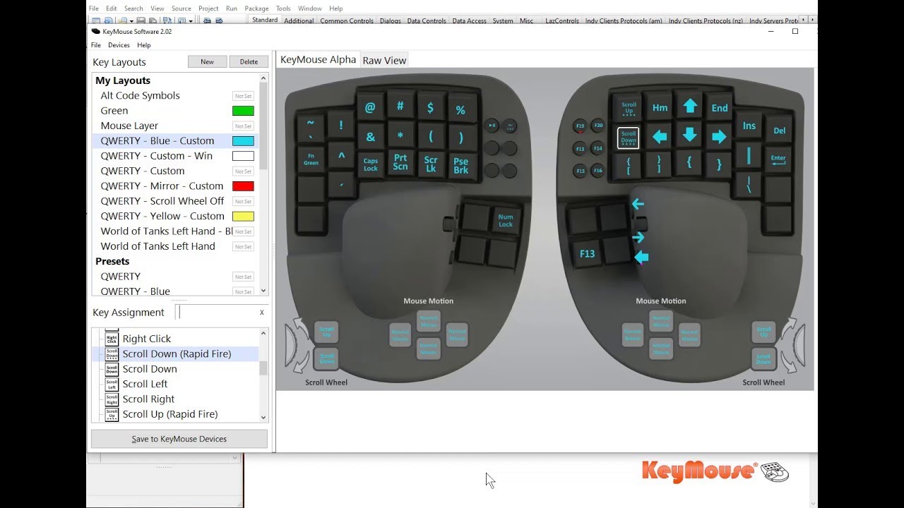 KeyMouse's tweet card. KeyMouse - Scrolling Continuously with Rapid Fire Scroll