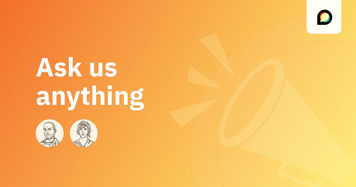 discourse's tweet card. We’re hosting an AMA, and you’re invited.