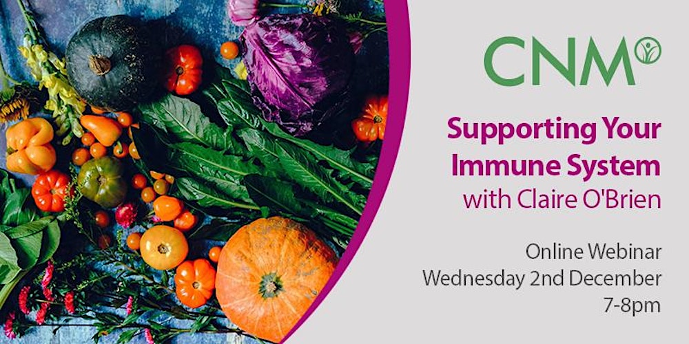 RudeHealthMag's tweet card. CNM Online Health Talk Wednesday 2nd December 2020 7pm – 8pm Supporting Your Immune System(IE)