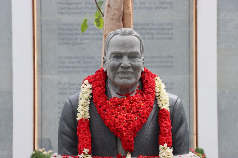 mlakhamraju's tweet card. Today, on the occasion of Dr. Bala's birthday and our Founder's Day, we inaugurated a memorial to honor his legacy towards Great Lakes, our country and global education. This memorial will remind us...