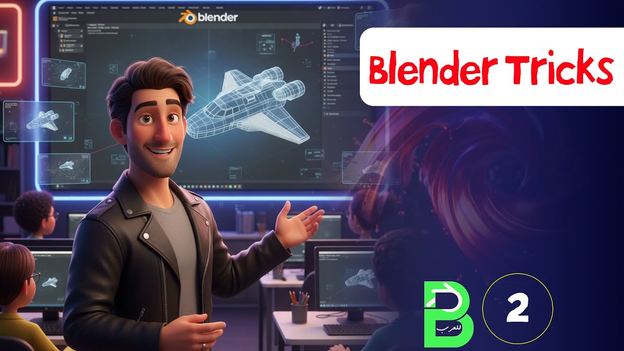 academy_angle's tweet card. معلومة فى دقيقة#2 - Blender Tricks