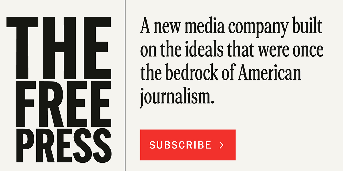 TimeToHireTech's tweet card. A new media company built on the ideals that were once the bedrock of American journalism. Click to read The Free Press, by Bari Weiss, a Substack publication.