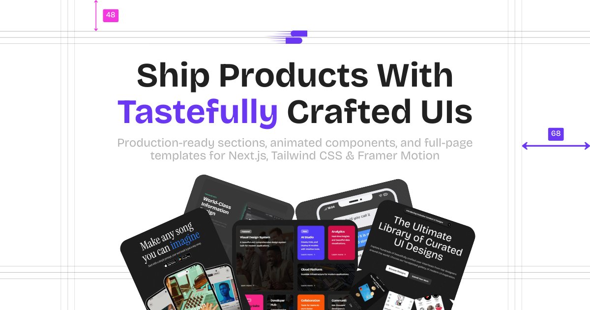 harshitlog's tweet card. Build aesthetic, performant UIs with ready-made sections, animations and templates.