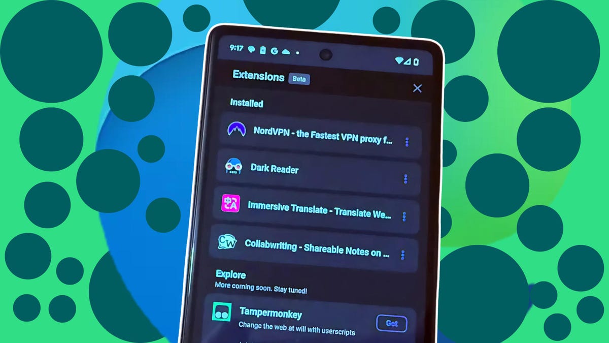timorainio's tweet card. Unlike Chrome, the Android version of Edge now offers its own dedicated store for extensions.