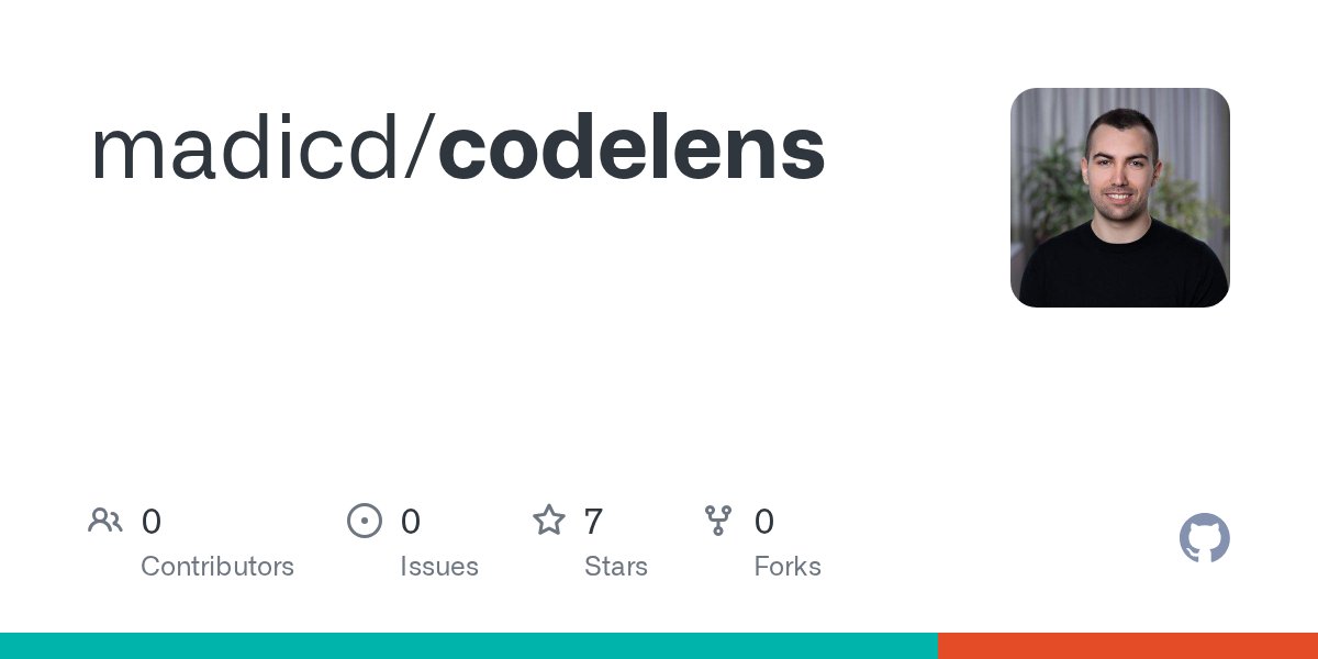 dmadic's tweet card. Contribute to madicd/codelens development by creating an account on GitHub.