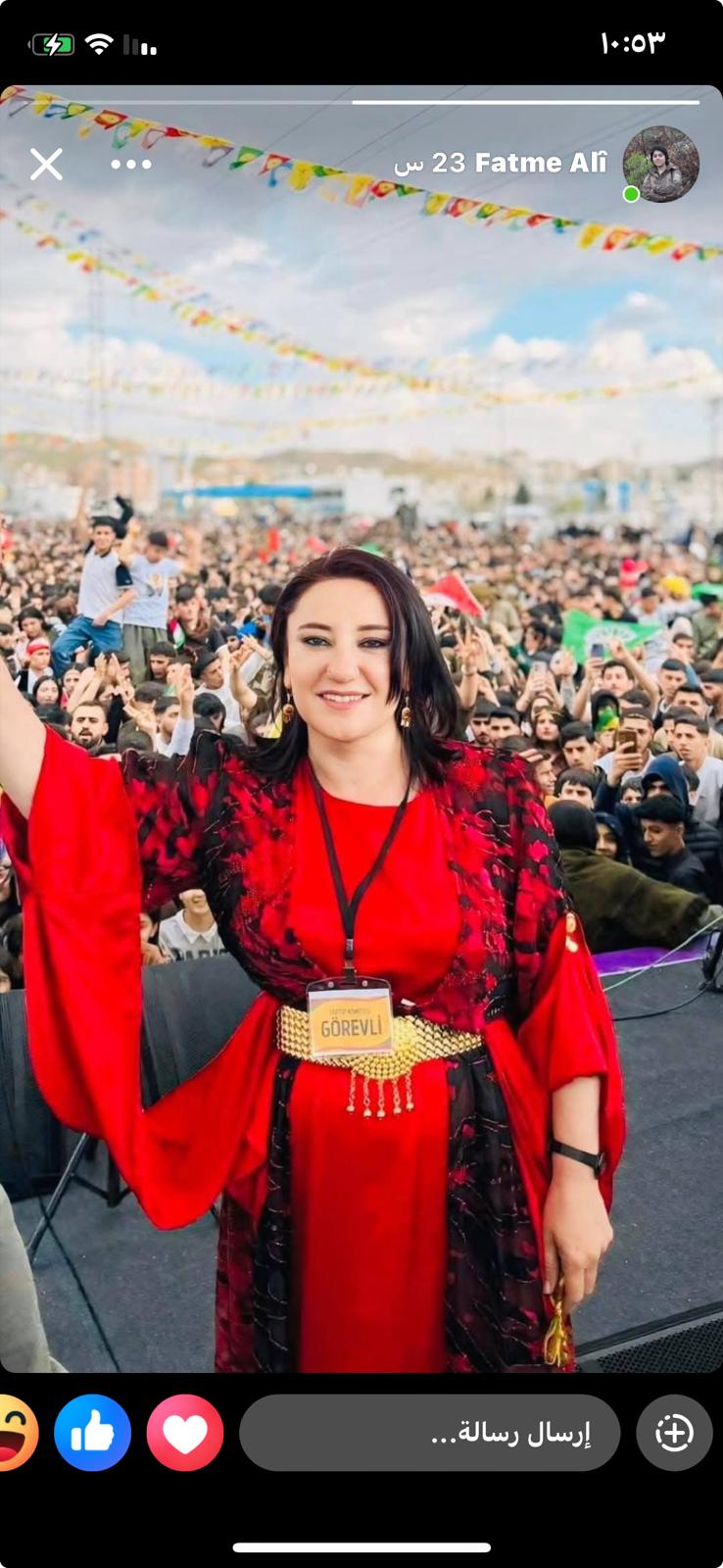 PYD_Rojava's tweet card. ببالغ الحزن والأسى، تلقّينا نحن مجلس المرأة في حزب الاتحاد الديمقراطي PYD، نبأ وفاة المناضلة بيريفان كتلو، الرئيسة المشتركة السابقة