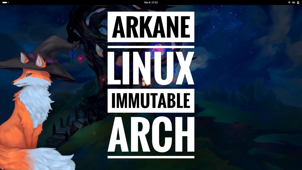 TylerTechNow's tweet card. Arkane Linux | A Unique Immutable Arch Based Distro