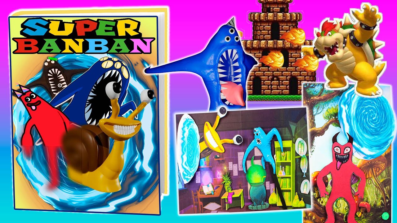 multistory72's tweet card. NEW GARTEN OF BANBAN 4 Monster GAMING BOOK/ SUPER NABNAB VS BOSS...