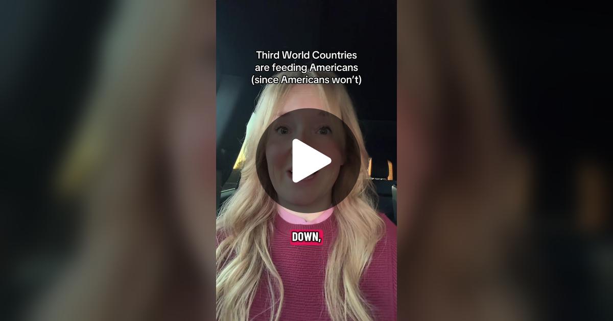 Frederica2014's tweet card. 107.4K likes, 3654 comments. “Other countries step up to feed American Families since Americans won’t”