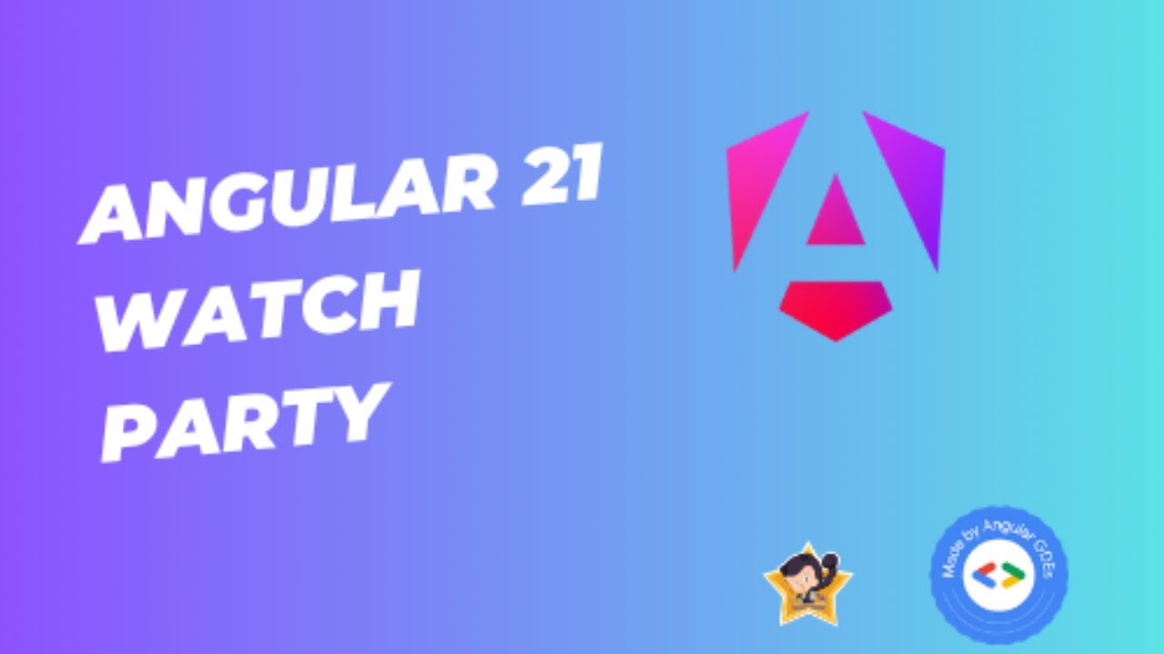 SantoshYadavDev's tweet card. Angular 21 - Watch party