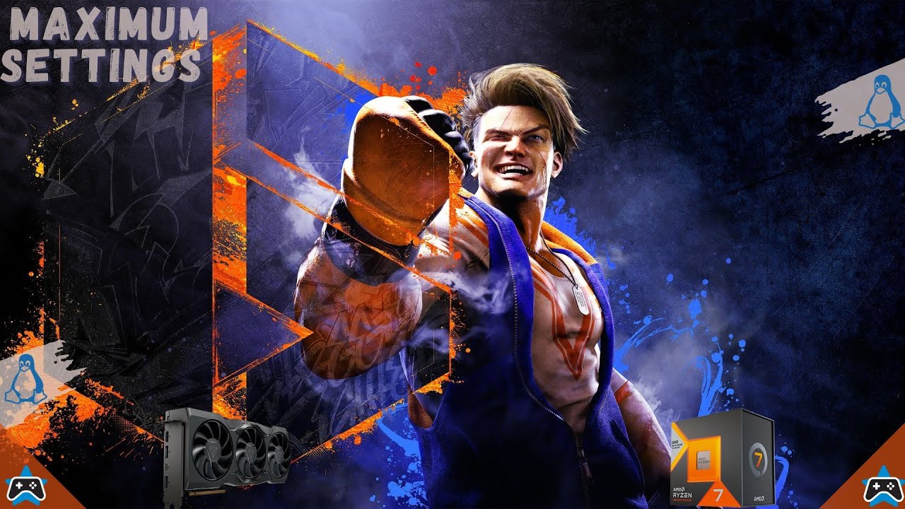 maximumsettings's tweet card. Streetfighter 6 | 1440p | Linux Mint Cloud Gaming | Ryzen 7800X3D CPU...
