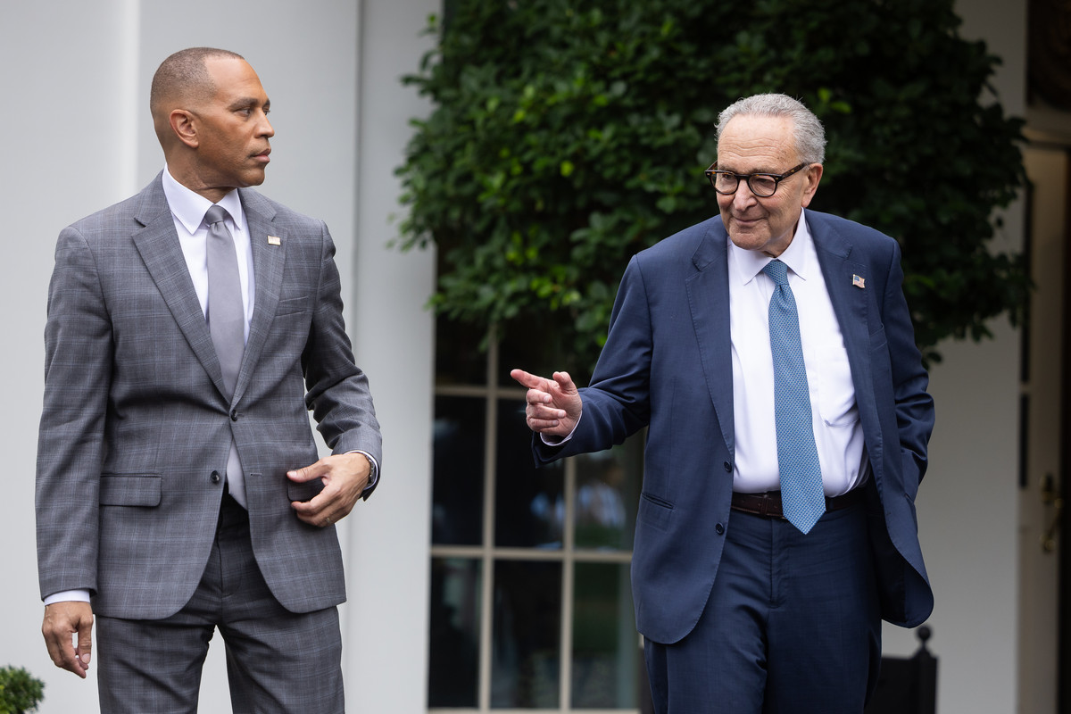 politico's tweet card. The top Democrats' entreaty came ahead of the president's weeklong Asia journey.