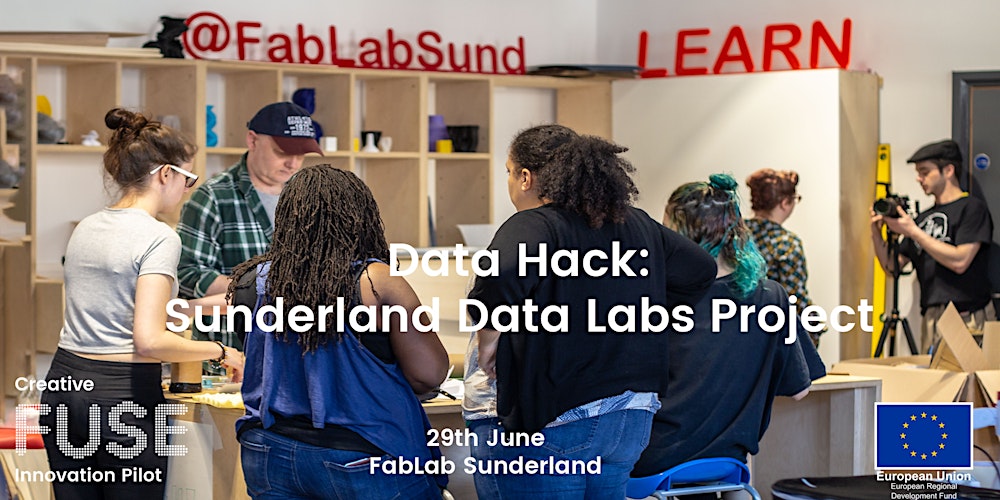 TechDiaryNE's tweet card. Join Sunderland Data Labs in DATA HACK, a free day of playful experimentation and hacking to explore creative ways of gathering, sorting and visualising the different types of data which have been...