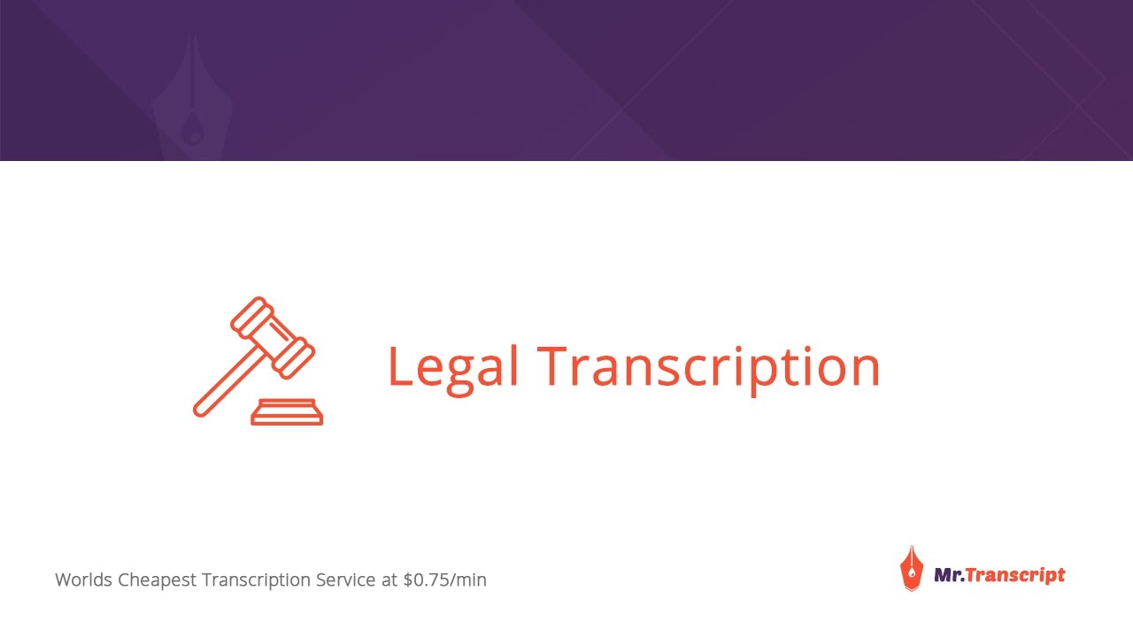 MrTranscript's tweet card. Legal Transcription Service - Mr.Transcript