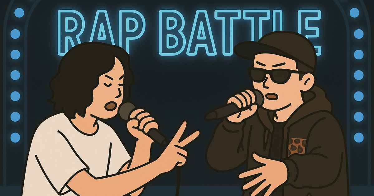 gashima_bugbook's tweet card. ラップバトルと双極性障害｜先生、俺またバグってます。｜GASHIMA (WHITE JAM)