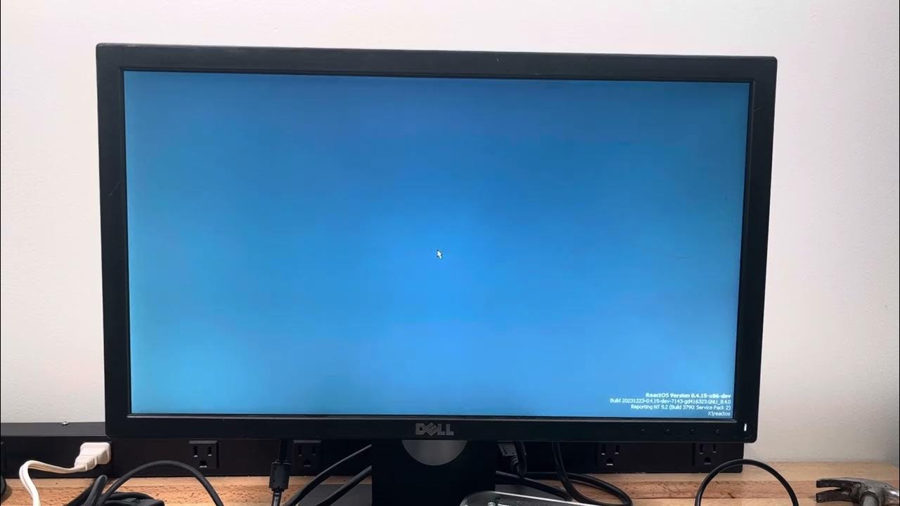 reactos's tweet card. ReactOS booting to desktop on Apple TV (1st generation) REAL HARDWARE!