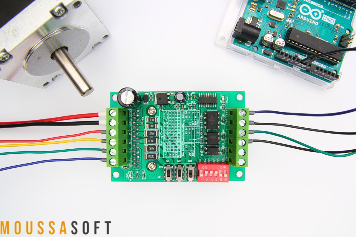 Moussasoft_com's tweet card. TB6560 3A Contrôleur moteur compatible avec Arduino, assure précision et contrôle optimal des moteurs pas à pas. Explorer ces connexions et réglages essentiels.