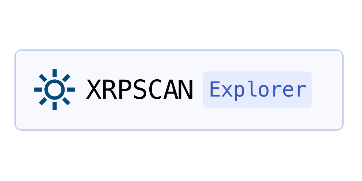 xrpscan's tweet card. XRPSCAN is the leading explorer for the XRP Ledger, the home of XRP. Search Account, NFT, AMM pools, Transactions, Ledgers, Validators, Amendments, Metrics and XRP Rich list on xrpscan.com