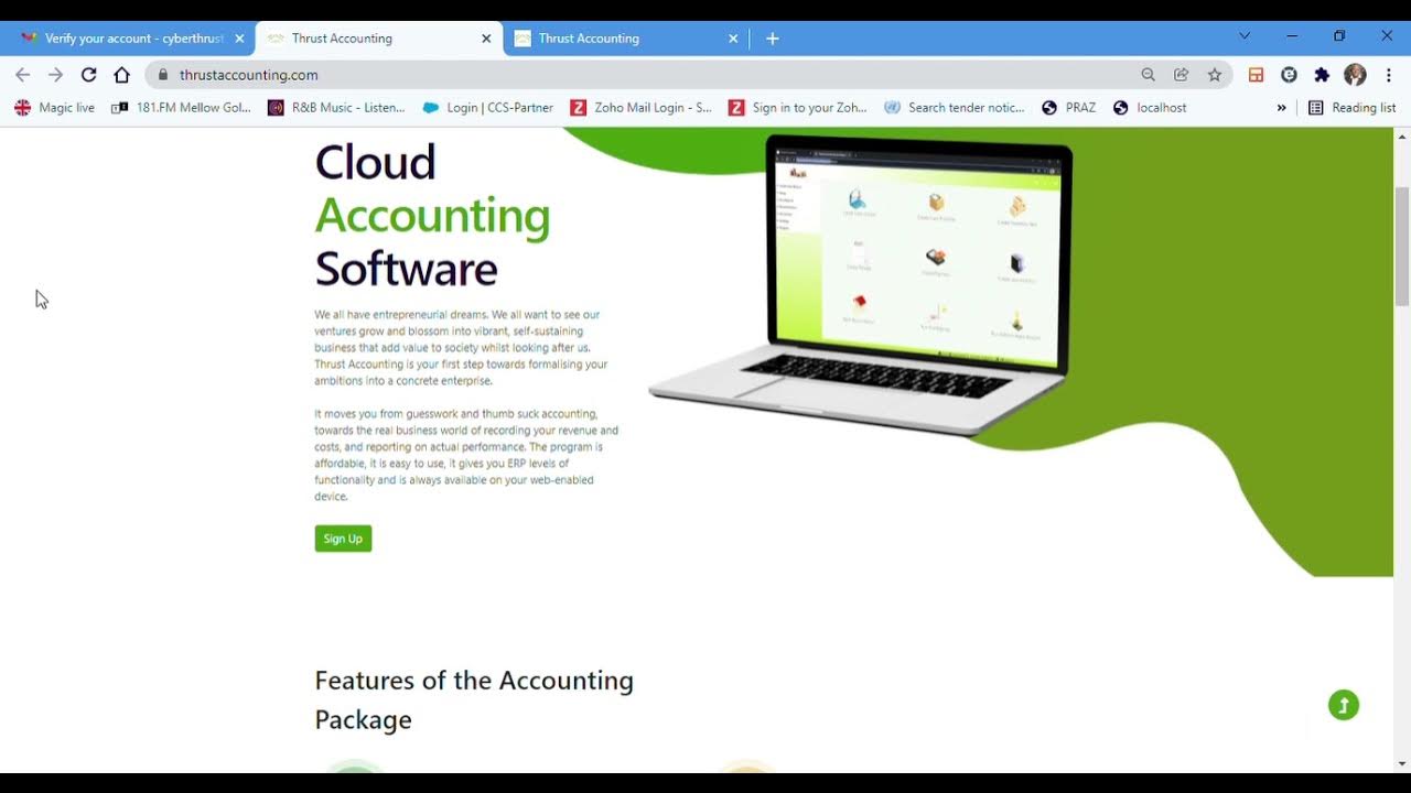 CyberthrustA's tweet card. Thrust Accounting Set Up Part 1