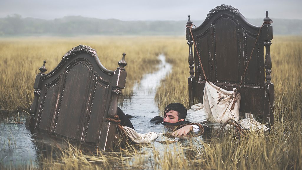 JenTechlearning's tweet card. Artist Nicolas Bruno re-enacts terrifying dreams caused by his sleep paralysis to help understand his condition.